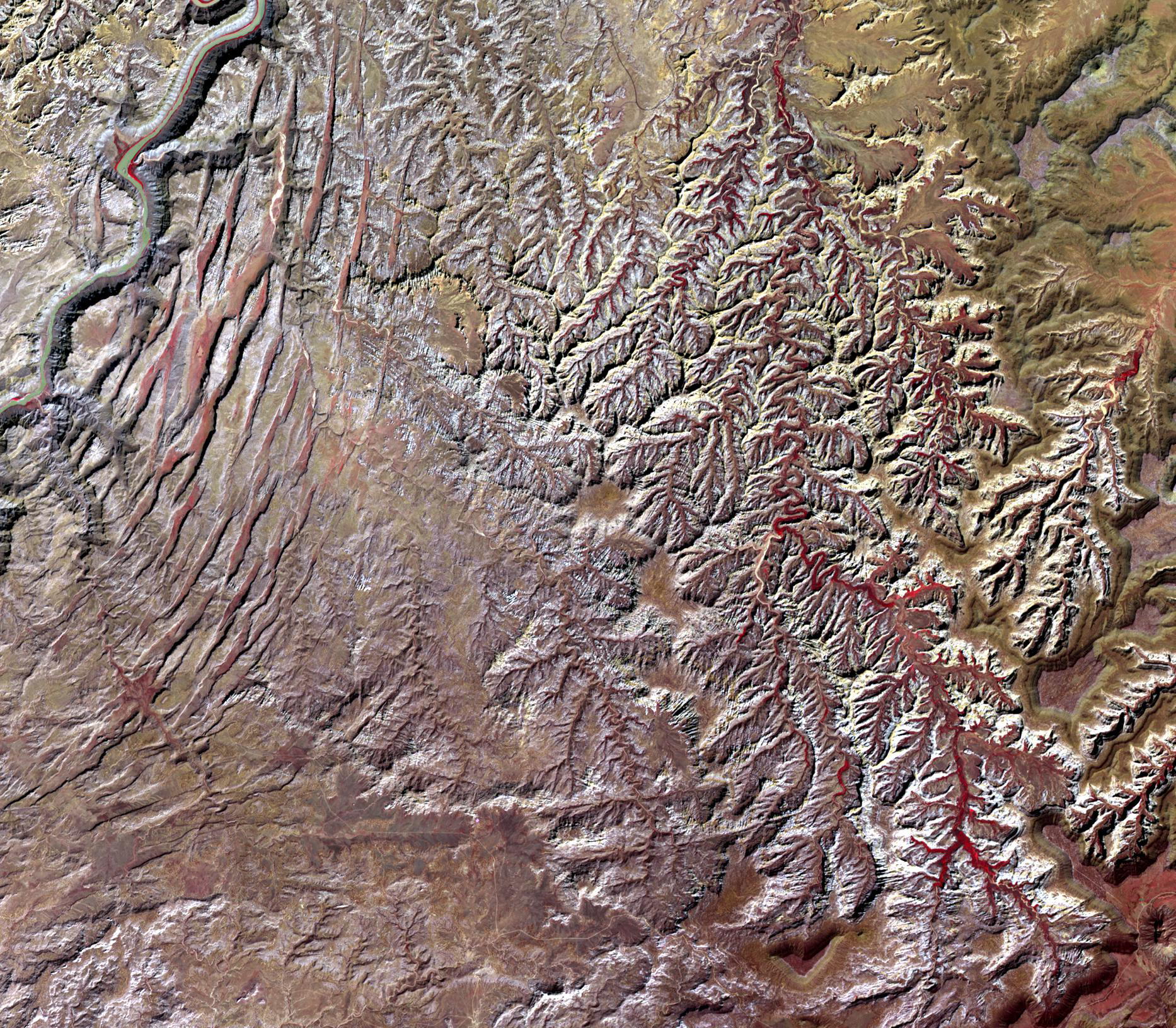 Canyonlands National Park im Südosten Utahs bei 38,1° N und 109,8° O