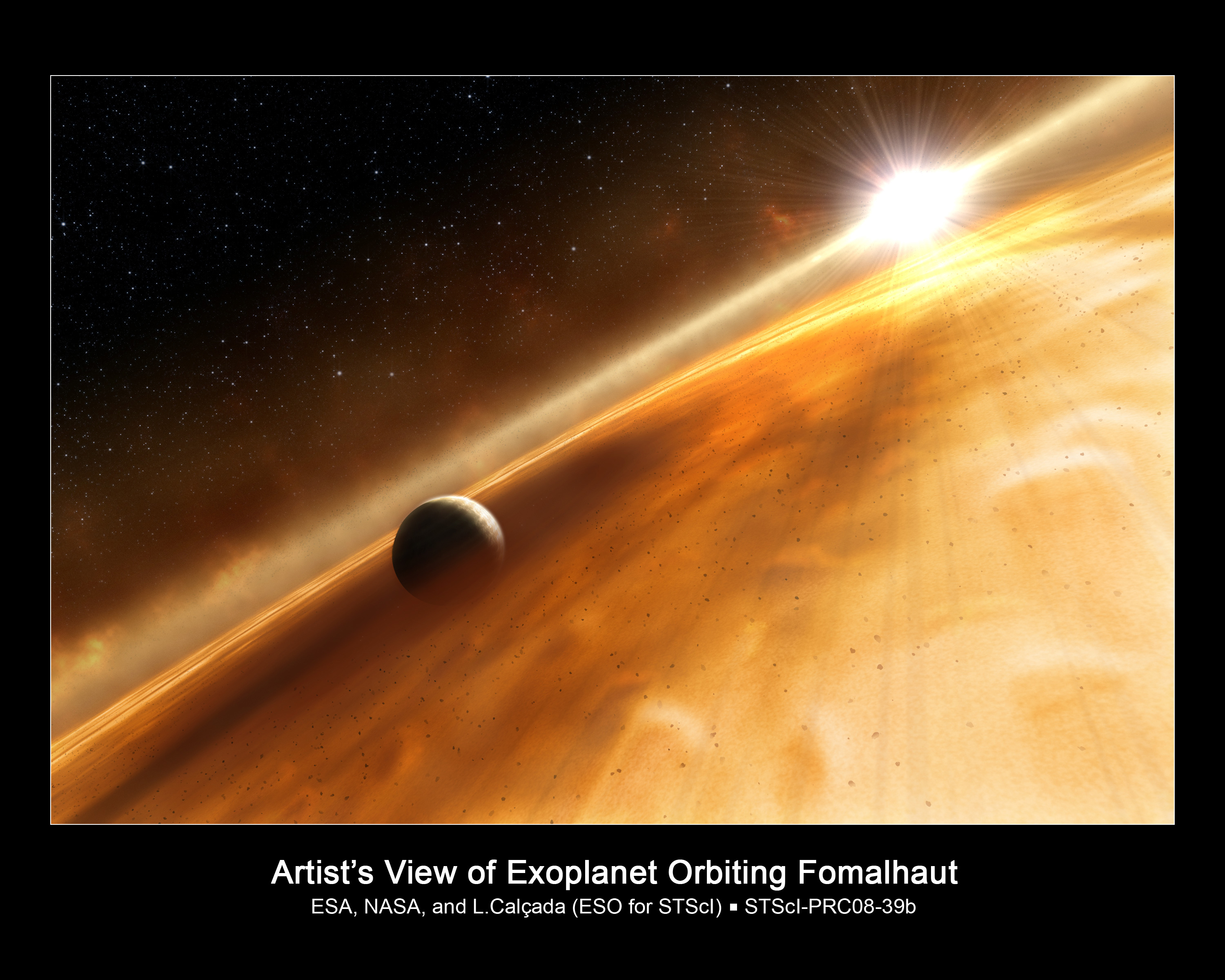 Künstlerische Darstellung des Planeten um Formalhaut