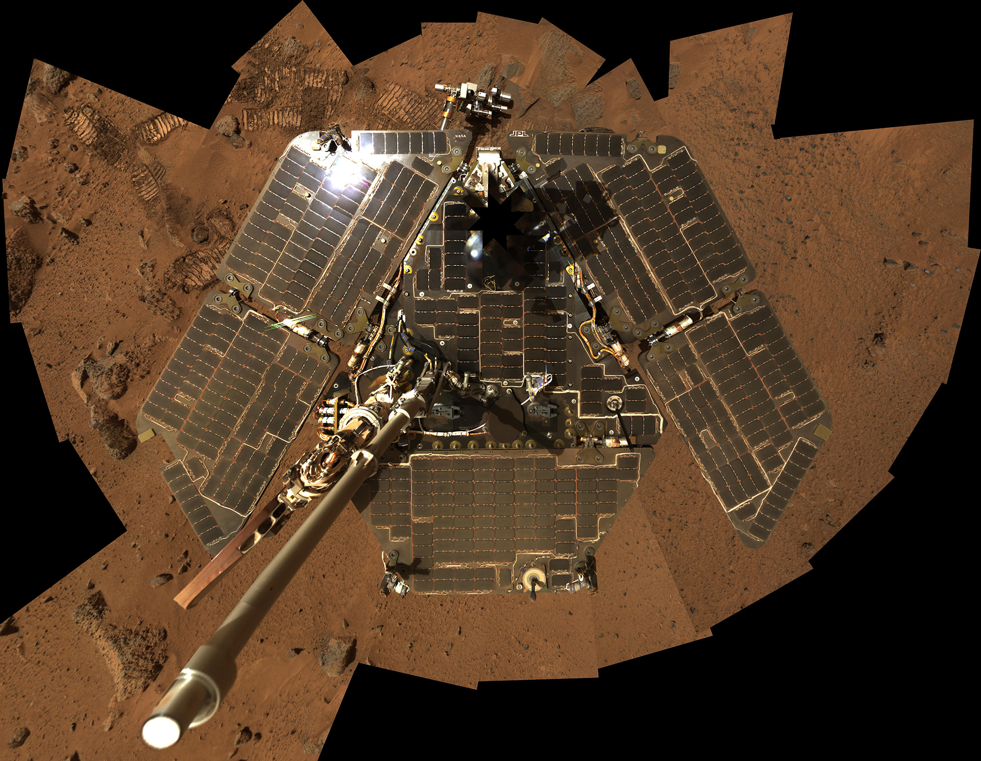 "Selbstproträt" des Mars Exploration Rovers Spirit